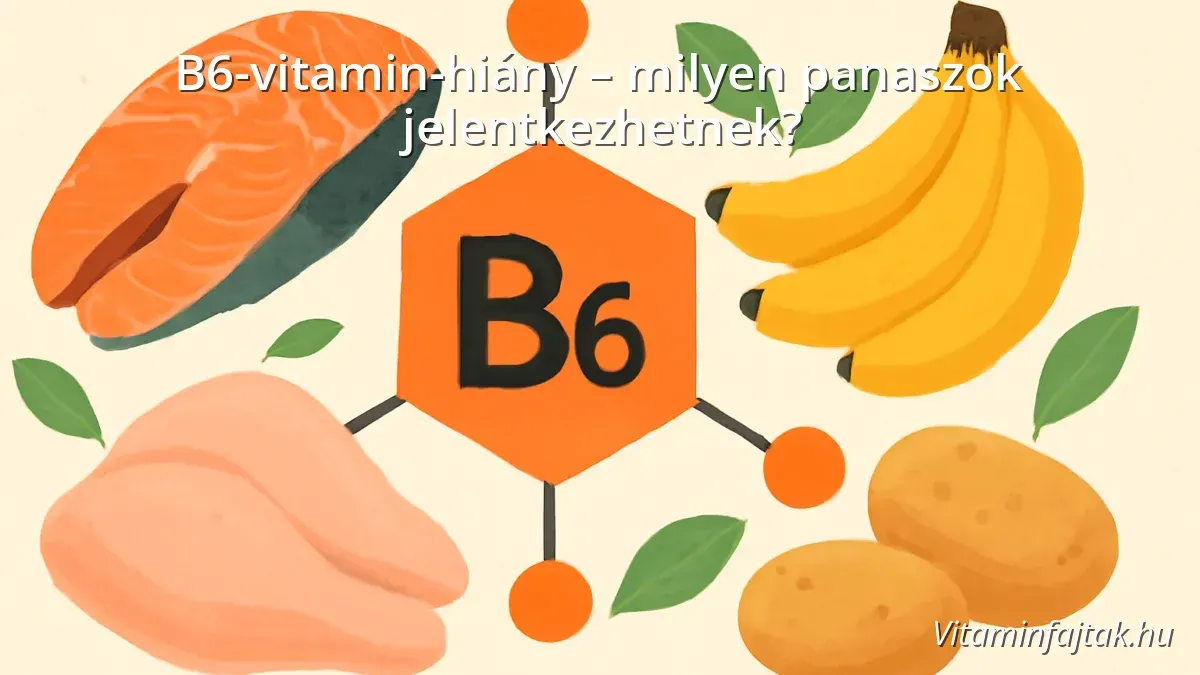 Vitamin B6 and natural food sources illustration
